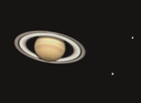 Image: SATURN & moons by Patric Knoll - 2001